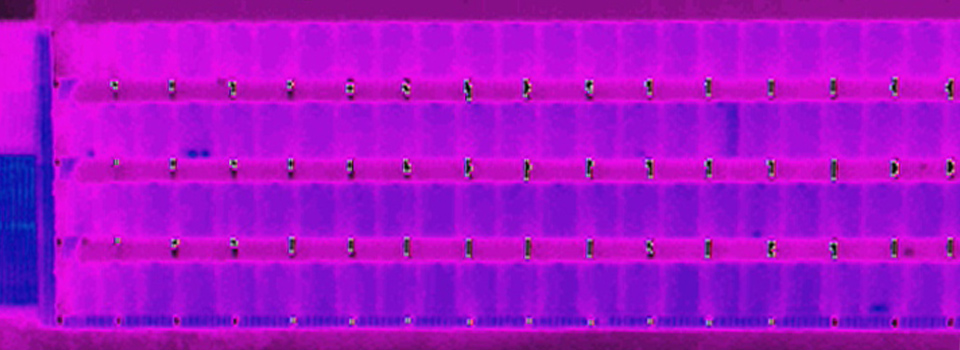 Prüfung von Solaranlagen mit einer Wärmebildkamera